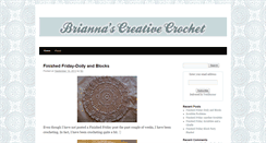 Desktop Screenshot of briannascreativecrochet.com