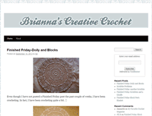 Tablet Screenshot of briannascreativecrochet.com